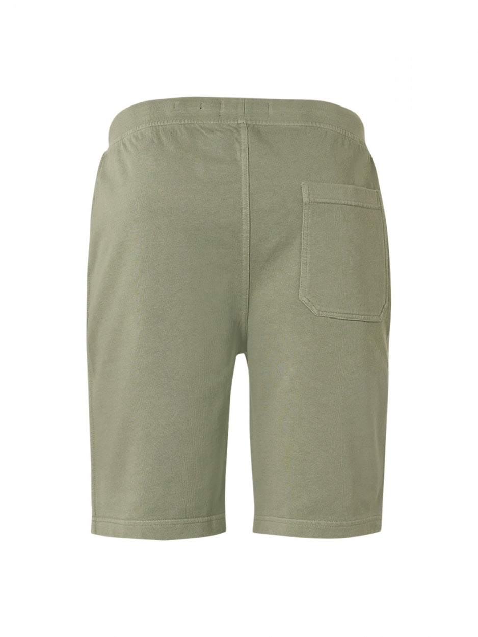 Short Sweat Garment Dyed | Smoke Green