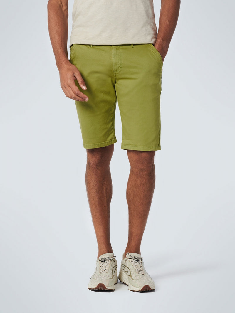 Short Chino Garment Dyed Twill Stretch | Light Green