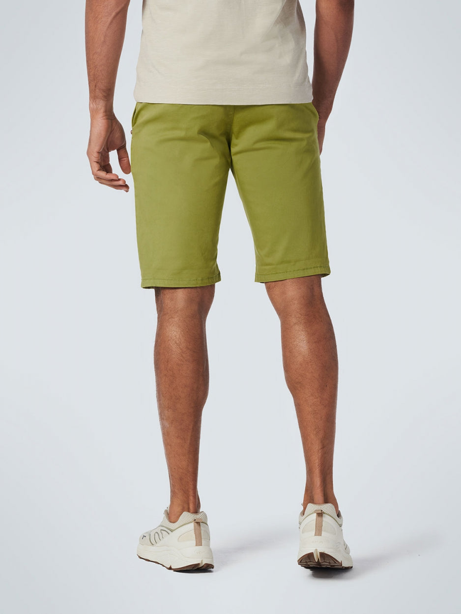 Short Chino Garment Dyed Twill Stretch | Light Green