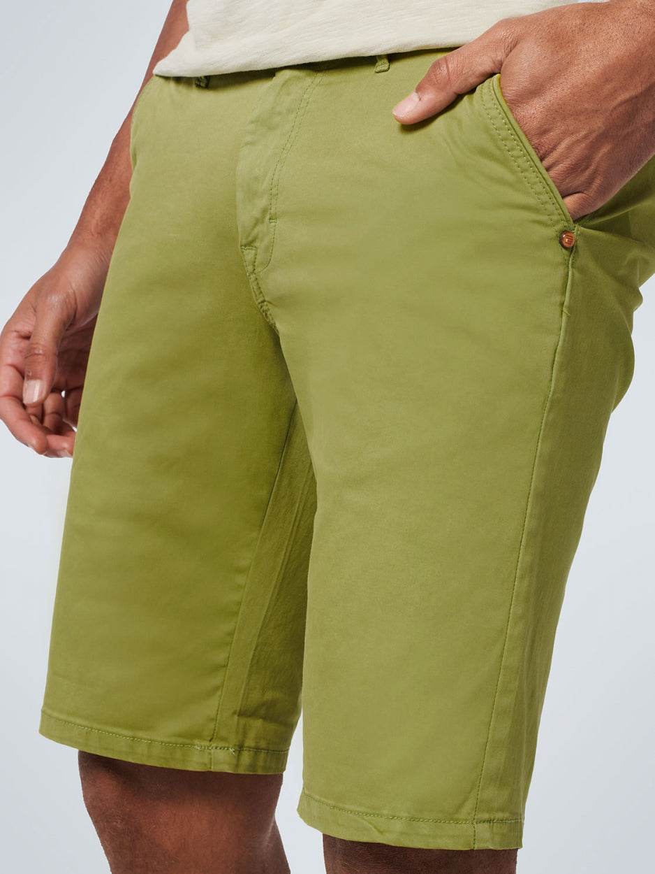 Short Chino Garment Dyed Twill Stretch | Light Green