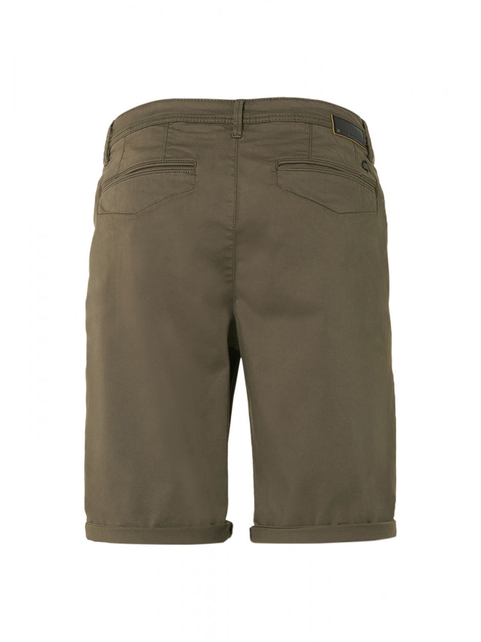 Short Chino Garment Dyed Twill Stretch | Army