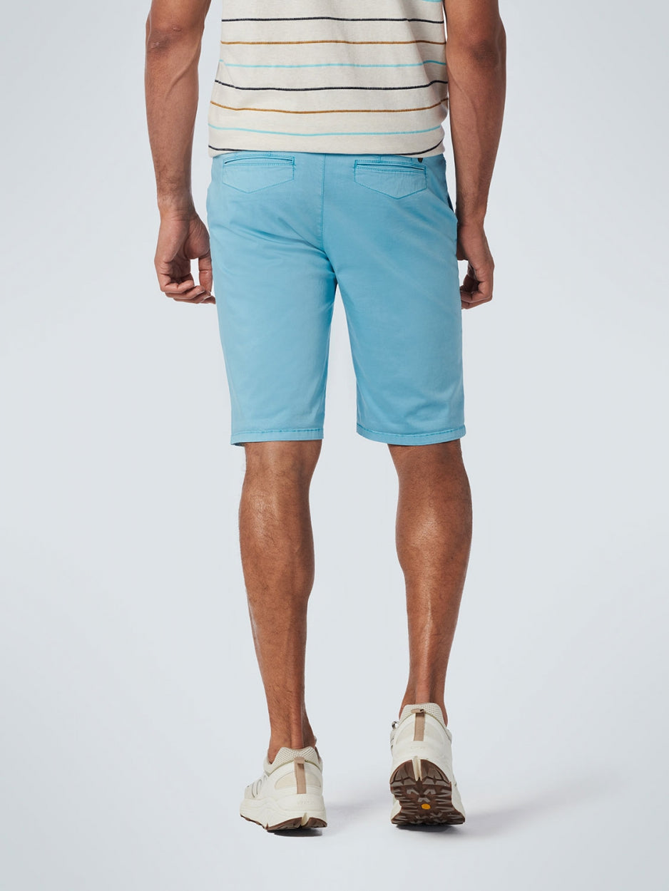 Short Chino Garment Dyed Twill Stretch | Light Aqua