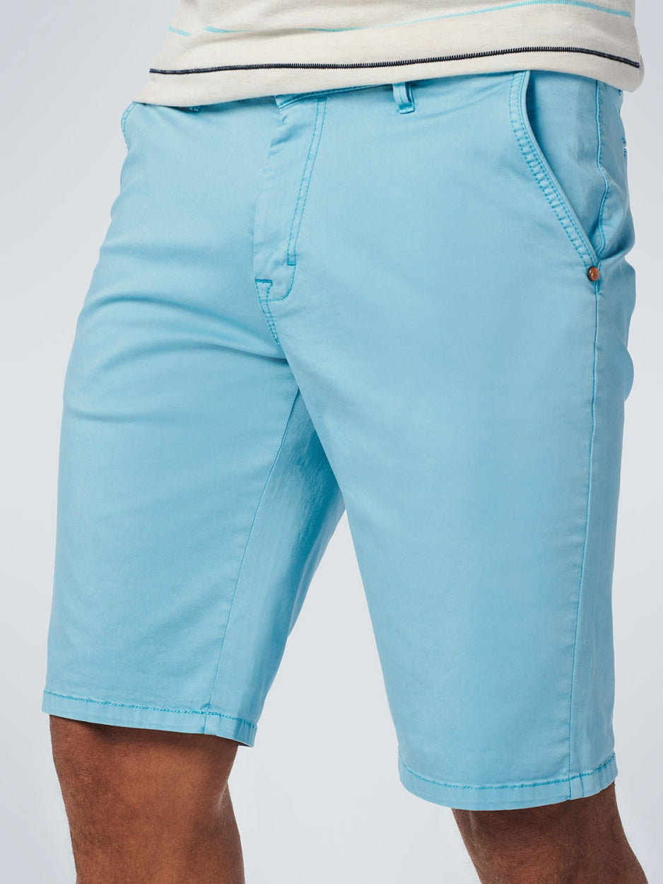 Short Chino Garment Dyed Twill Stretch | Light Aqua