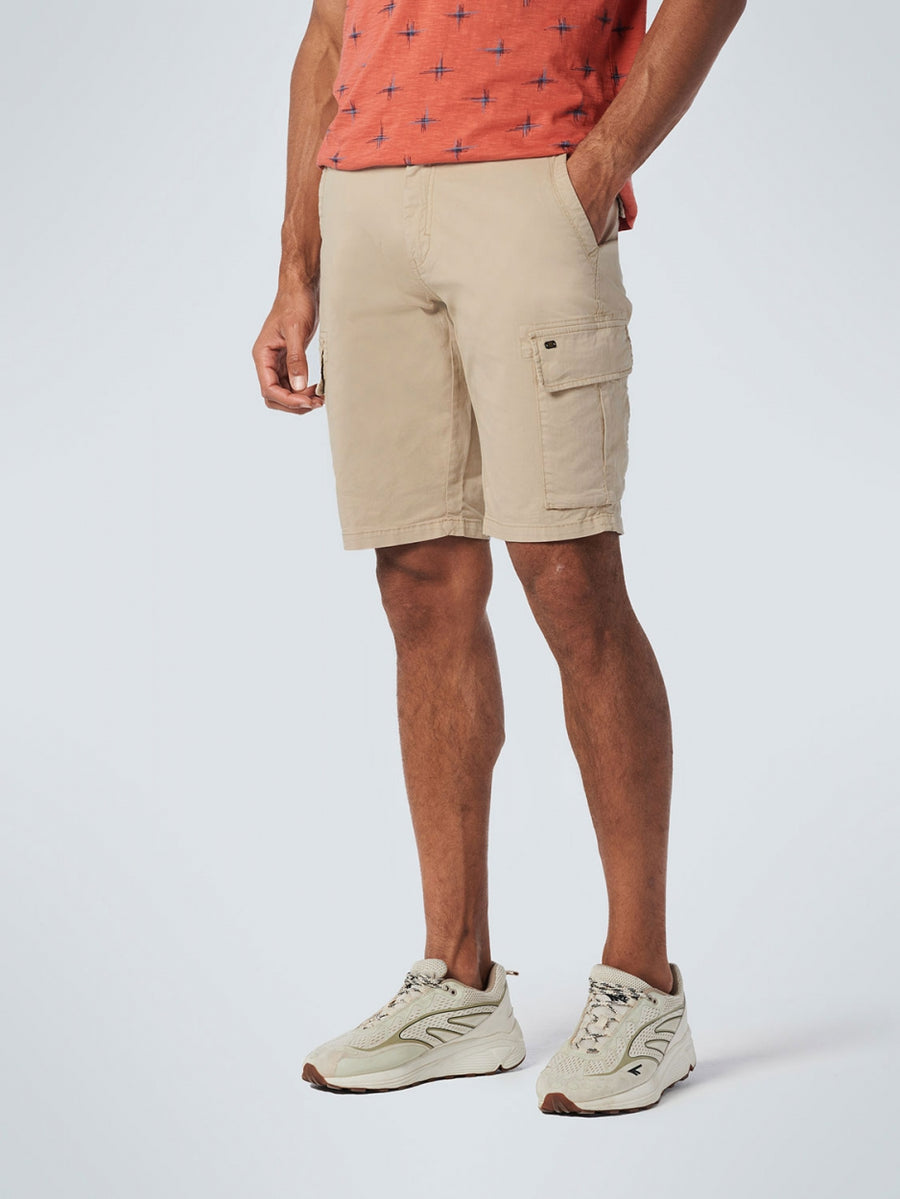 Short Cargo Garment Dyed + Stone Washed Stretch | Sand – No
