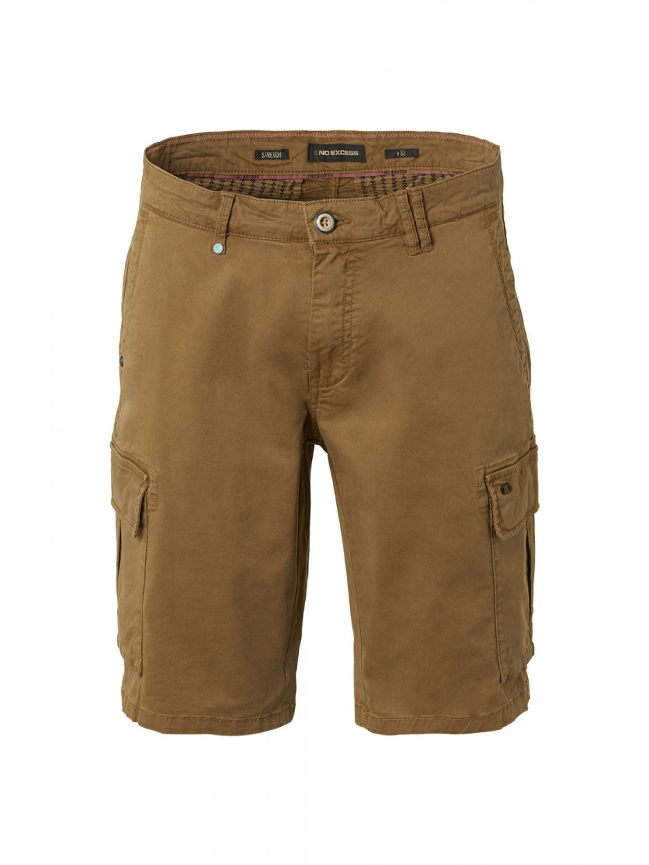 Short Cargo Garment Dyed + Stone Washed Stretch | Earth