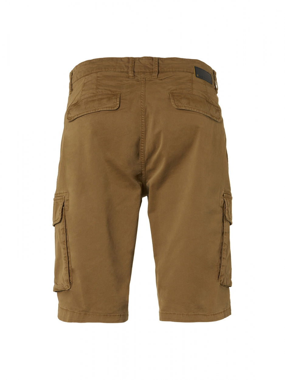 Short Cargo Garment Dyed + Stone Washed Stretch | Earth