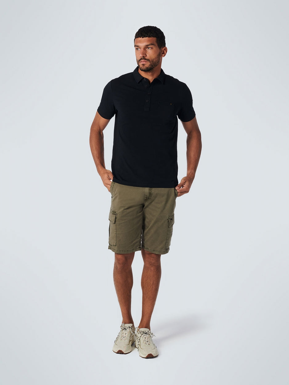 Short Cargo Garment Dyed + Stone Washed Stretch | Army