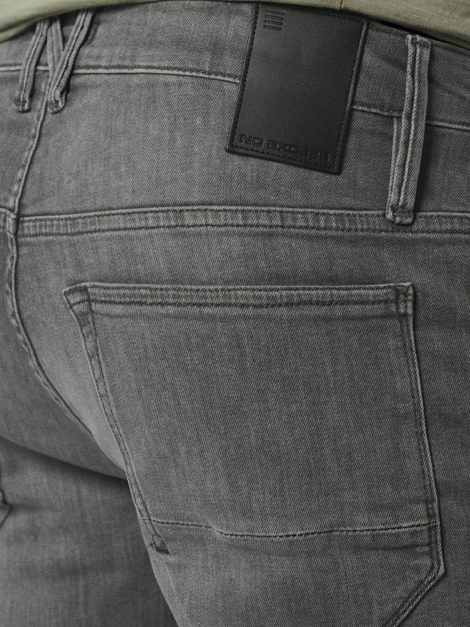 Short Denim Stretch | Light Grey Denim
