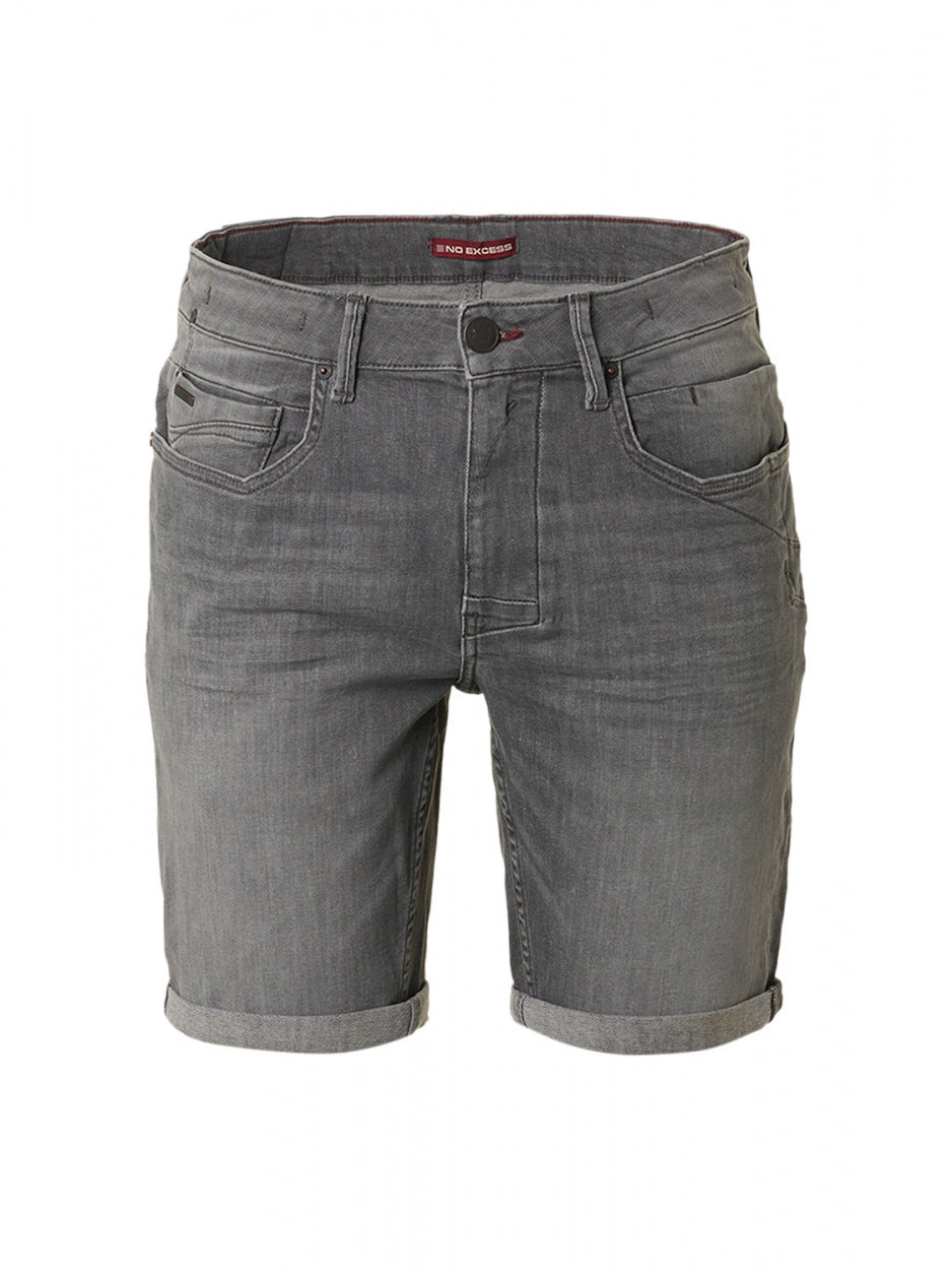 Short Denim Stretch | Light Grey Denim