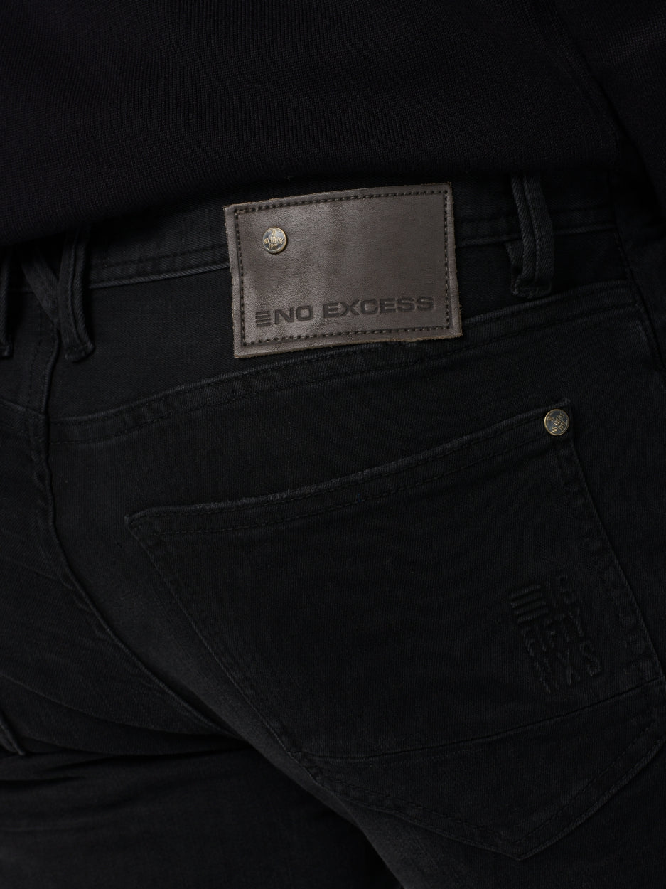Denim, comfort slim 712, black denim stretch | Length 32