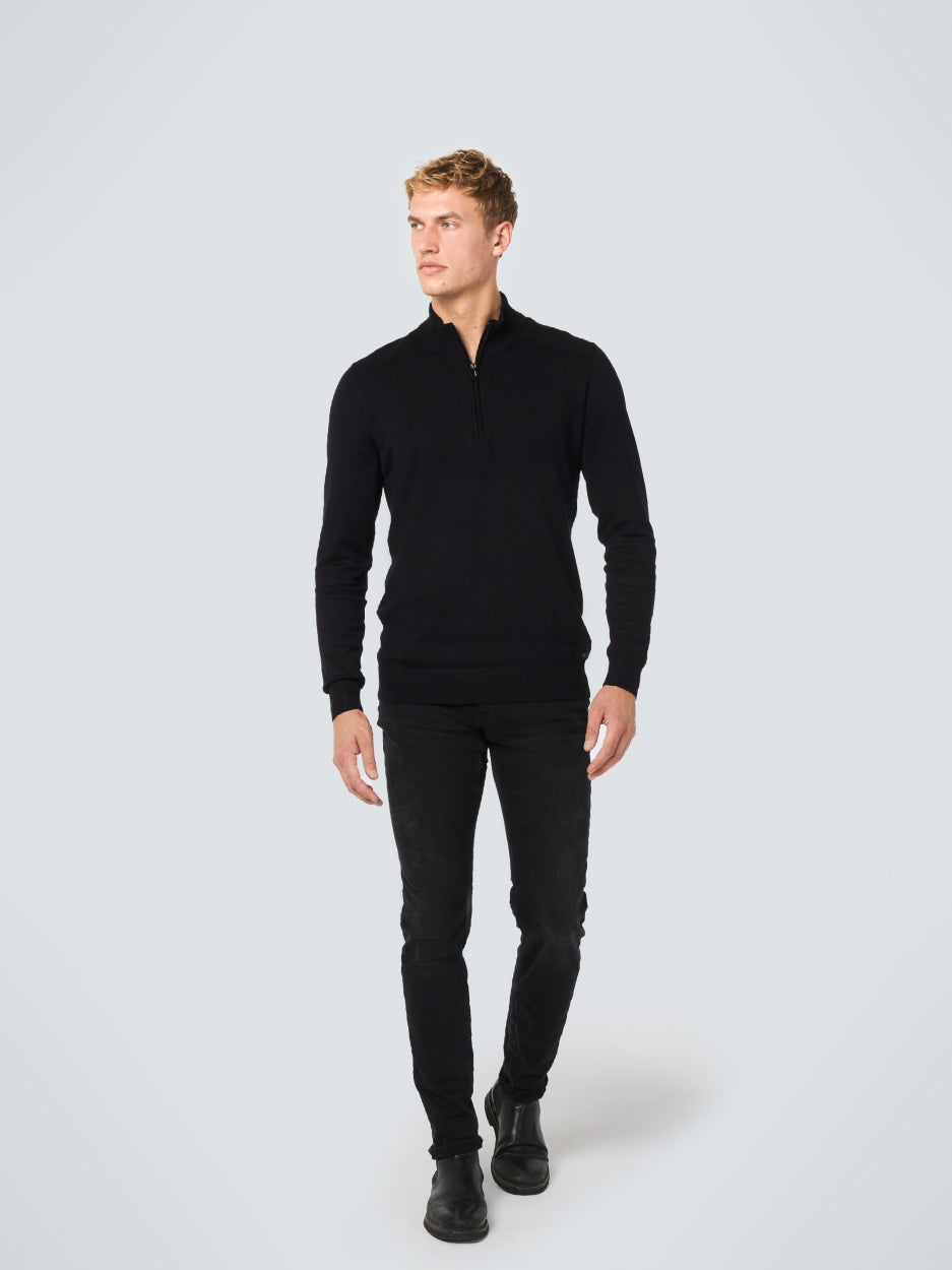 Denim, comfort slim 712, black denim stretch | Length 34